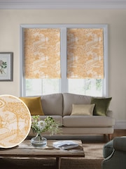 Laura Ashley Yellow Trecastle Made to Measure Roman Blinds - Image 1 of 6