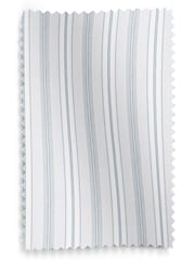 Laura Ashley Grey 100% Cotton Suffolk Stripe Made to Measure Roman Blinds - Image 6 of 6