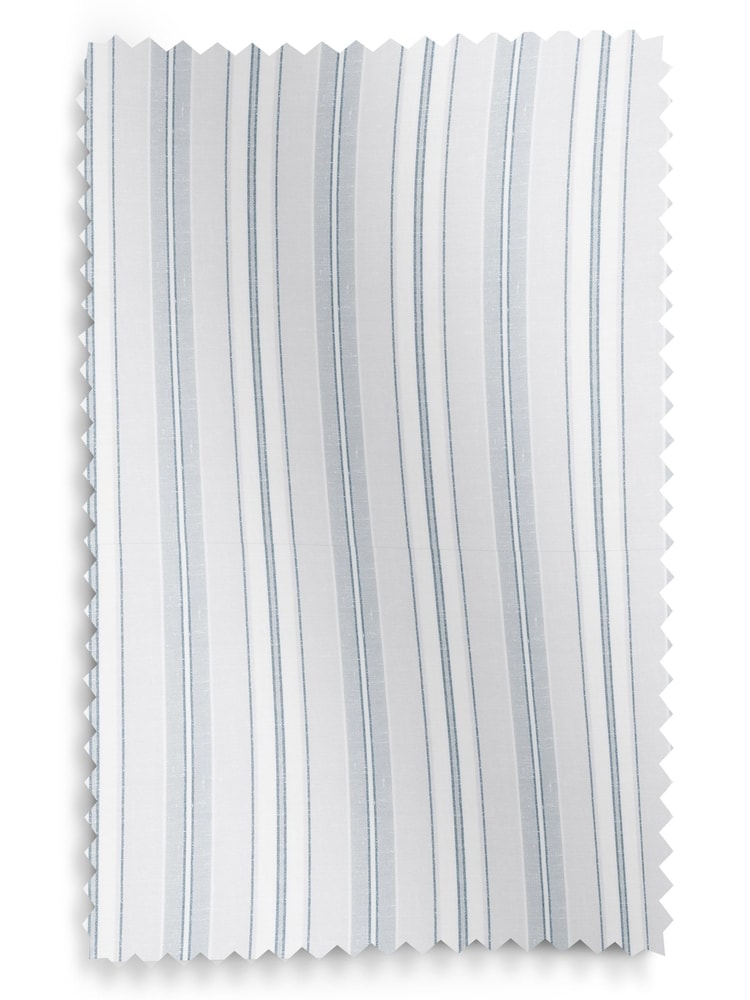 Laura Ashley Grey 100% Cotton Suffolk Stripe Made to Measure Roman Blinds - Image 6 of 6