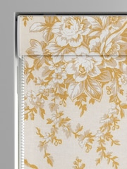 Laura Ashley Yellow 100% Cotton Picardie Made to Measure Roman Blinds - Image 3 of 6