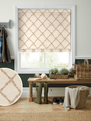 Laura Ashley Natural Pennorth Made to Measure Roman Blinds - Image 1 of 6
