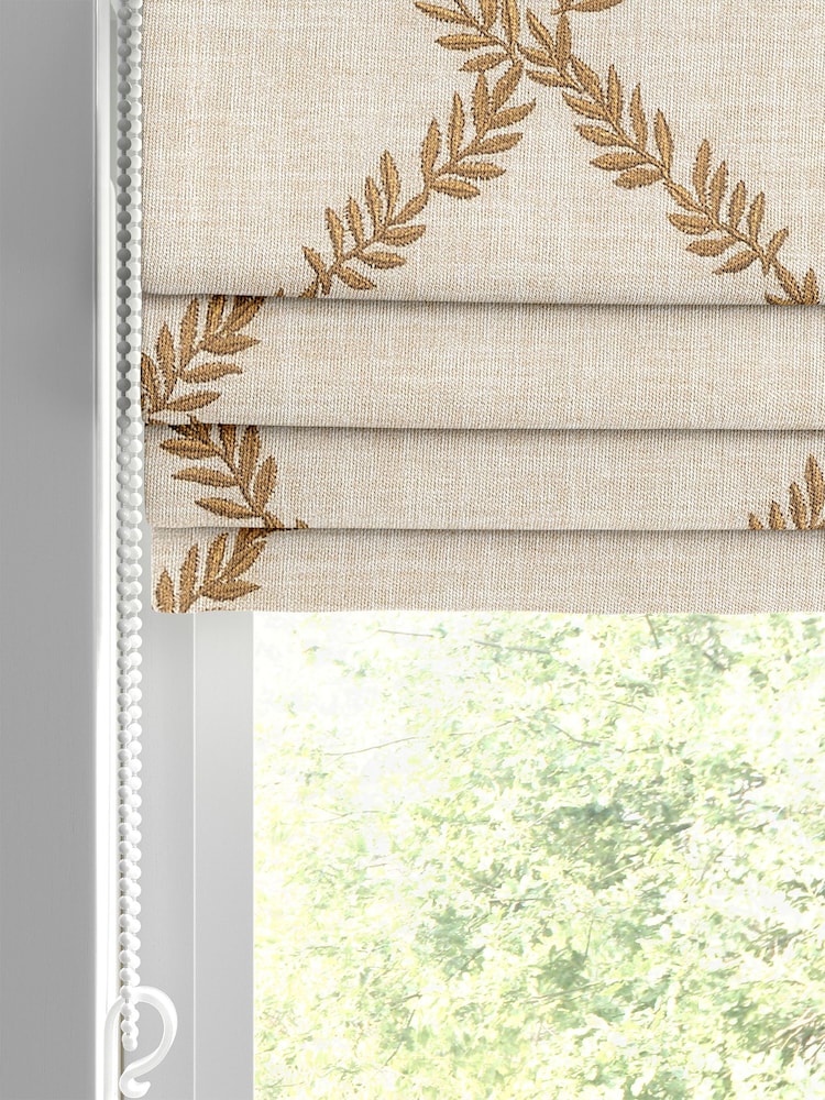 Laura Ashley Natural Pennorth Made to Measure Roman Blinds - Image 2 of 6