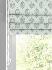 Laura Ashley Green 100% Cotton Gower Made to Measure Roman Blinds - Image 2 of 6
