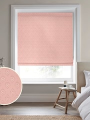 Laura Ashley Pink 100% Cotton Gower Made to Measure Roman Blinds - Image 1 of 6