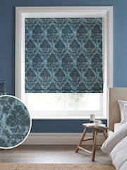Laura Ashley Blue Forden Made to Measure Roman Blinds - Image 1 of 6