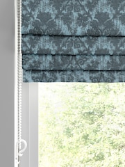 Laura Ashley Blue Forden Made to Measure Roman Blinds - Image 2 of 6