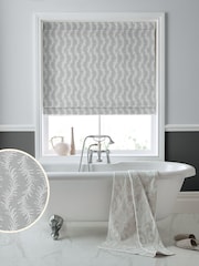 Laura Ashley Grey Dee Made to Measure Roman Blinds - Image 1 of 6