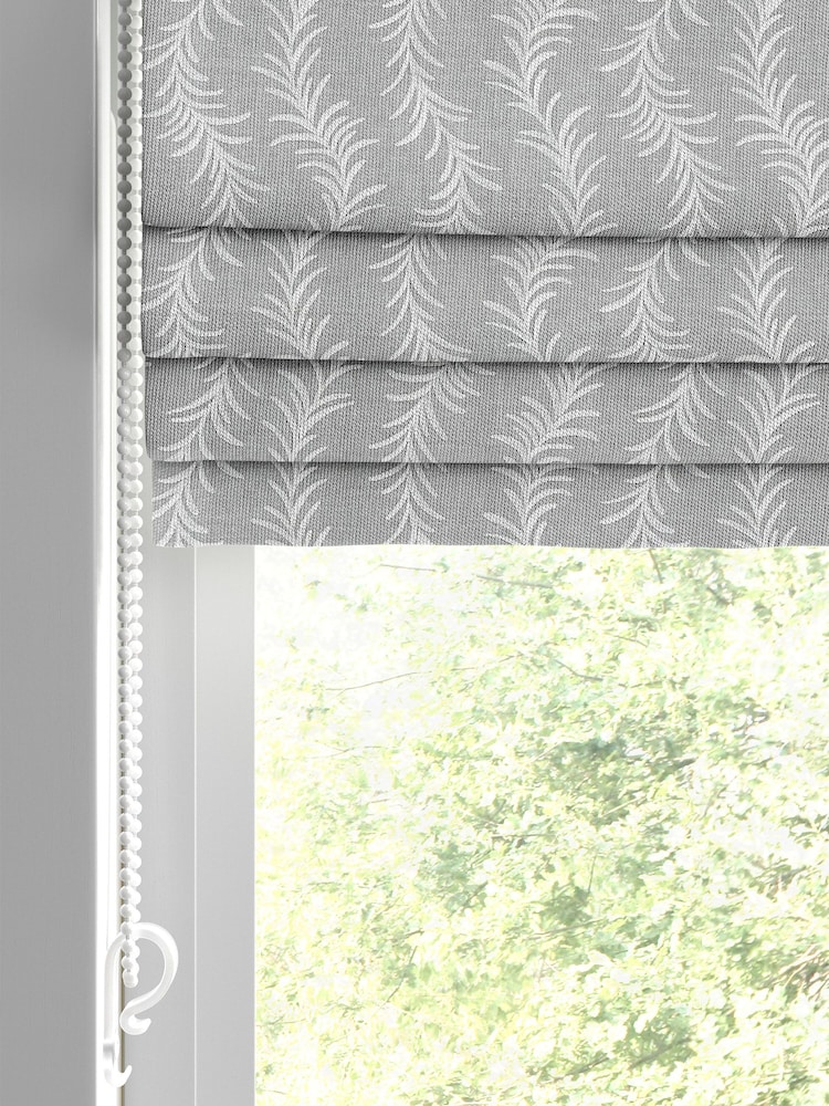 Laura Ashley Grey Dee Made to Measure Roman Blinds - Image 2 of 6