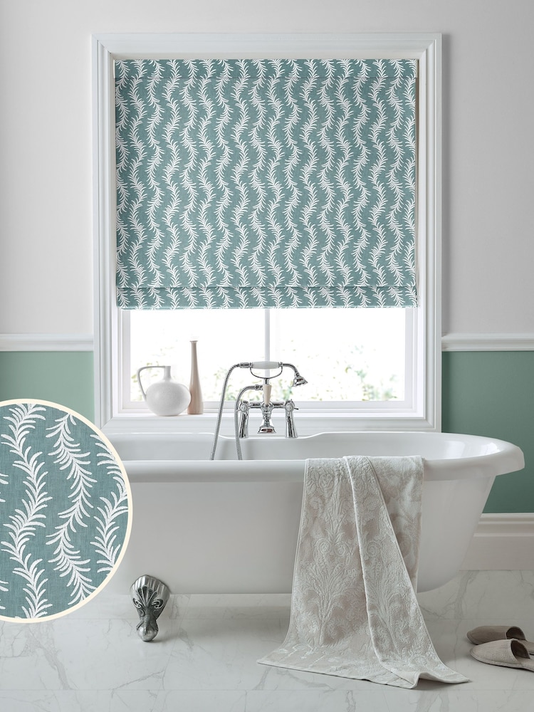 Laura Ashley Blue Dee Made to Measure Roman Blinds - Image 1 of 6