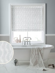 Laura Ashley White Dee Made to Measure Roman Blinds - Image 1 of 6