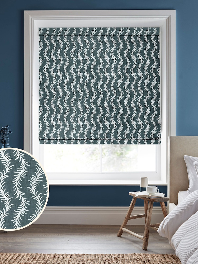 Laura Ashley Blue Dee Made to Measure Roman Blinds - Image 1 of 6
