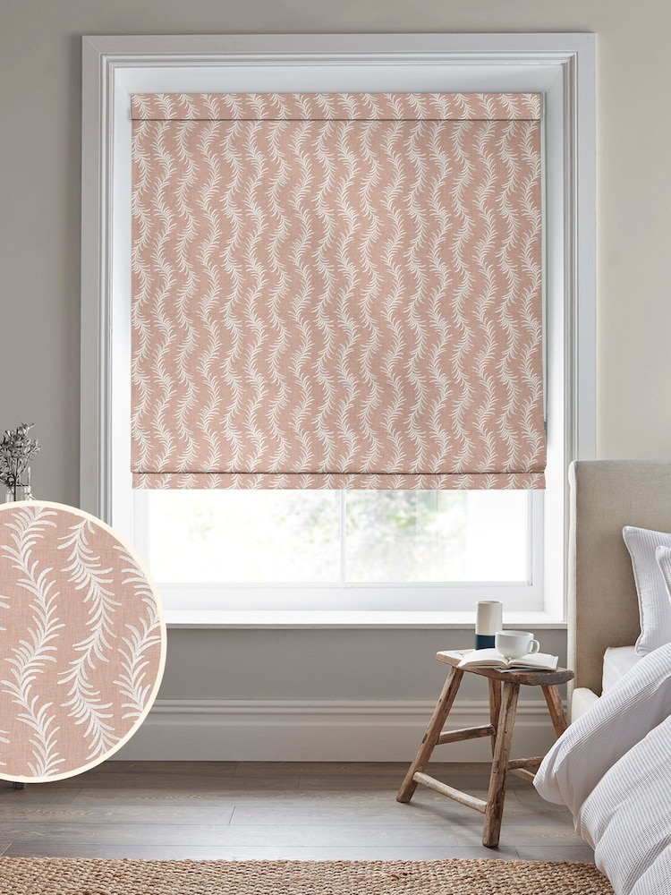 Laura Ashley Pink Dee Made to Measure Roman Blinds - Image 1 of 6
