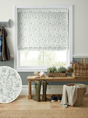 Laura Ashley Blue Churchstroke Made to Measure Roman Blinds - Image 1 of 6
