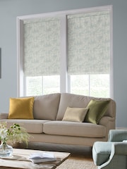 Laura Ashley Green Burnham Woven Made to Measure Roman Blinds - Image 5 of 6