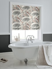 Laura Ashley Grey 100% Cotton Burdett Made to Measure Roman Blinds - Image 5 of 6