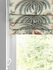Laura Ashley Green 100% Cotton Burdett Made to Measure Roman Blinds - Image 2 of 6