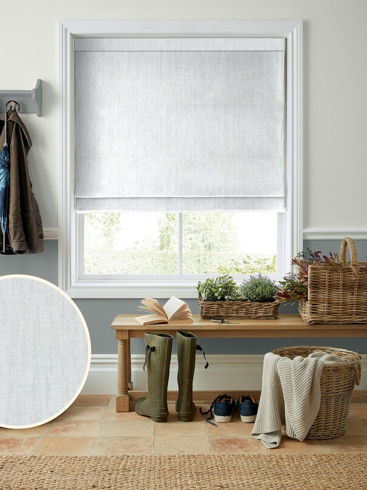 Laura Ashley Green Ambrose Made to Measure Roman Blinds - Image 1 of 6