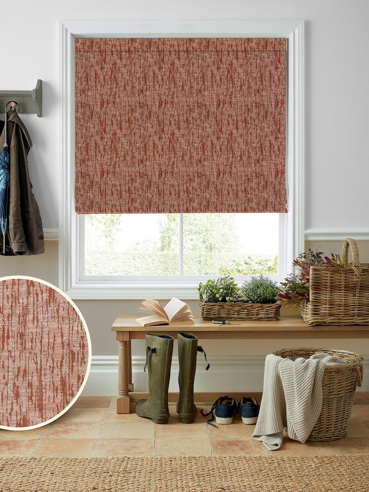 Laura Ashley Orange Ambrose Made to Measure Roman Blinds - Image 1 of 6