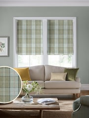 Laura Ashley Green Alfriston Made to Measure Roman Blinds - Image 1 of 6