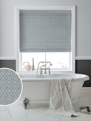 Laura Ashley Grey Abingdon Made to Measure Roman Blinds - Image 1 of 6