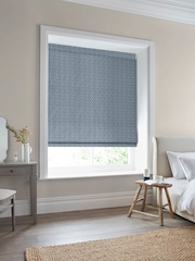 Laura Ashley Blue Abingdon Made to Measure Roman Blinds - Image 5 of 6