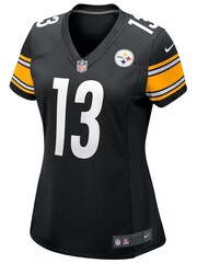 Nike Black NFL Pittsburgh Steelers Home Game Jersey - James Washington Womens - Image 2 of 3