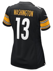Nike Black NFL Pittsburgh Steelers Home Game Jersey - James Washington Womens - Image 3 of 3