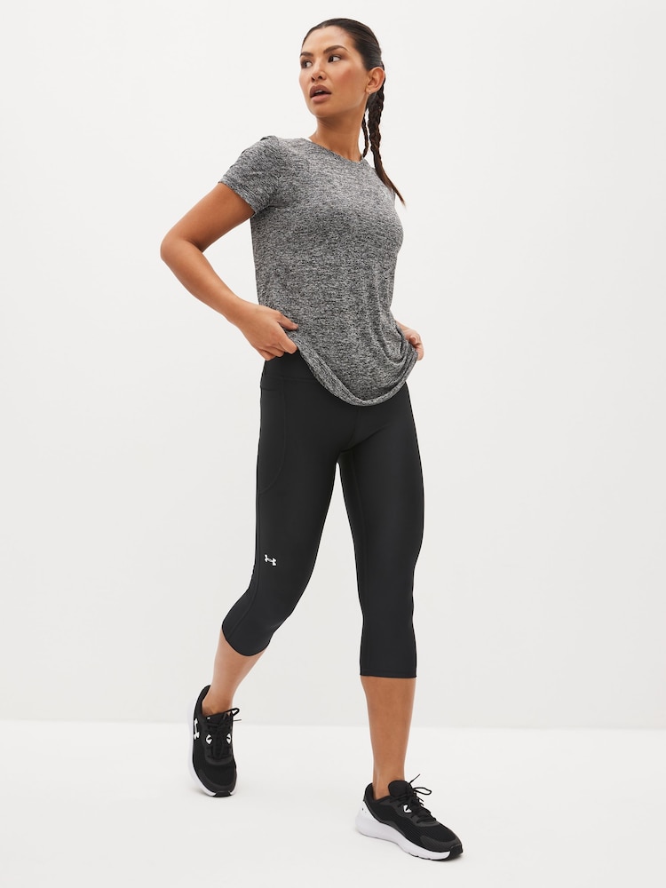 Under Armour Black Tech Hi Capri Leggings - Image 1 of 7