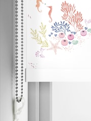 Sara Miller White Underwater Made to Measure Roller Blinds - Image 4 of 6