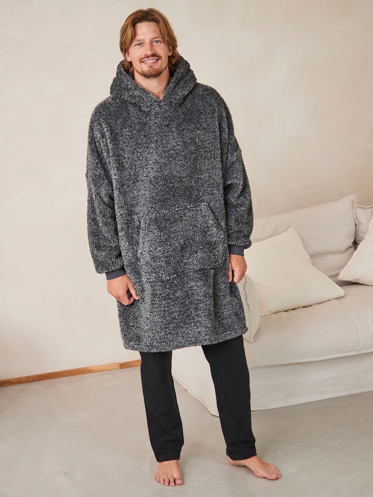 Charcoal Grey Oversized Blanket Hoodie - Image 1 of 1