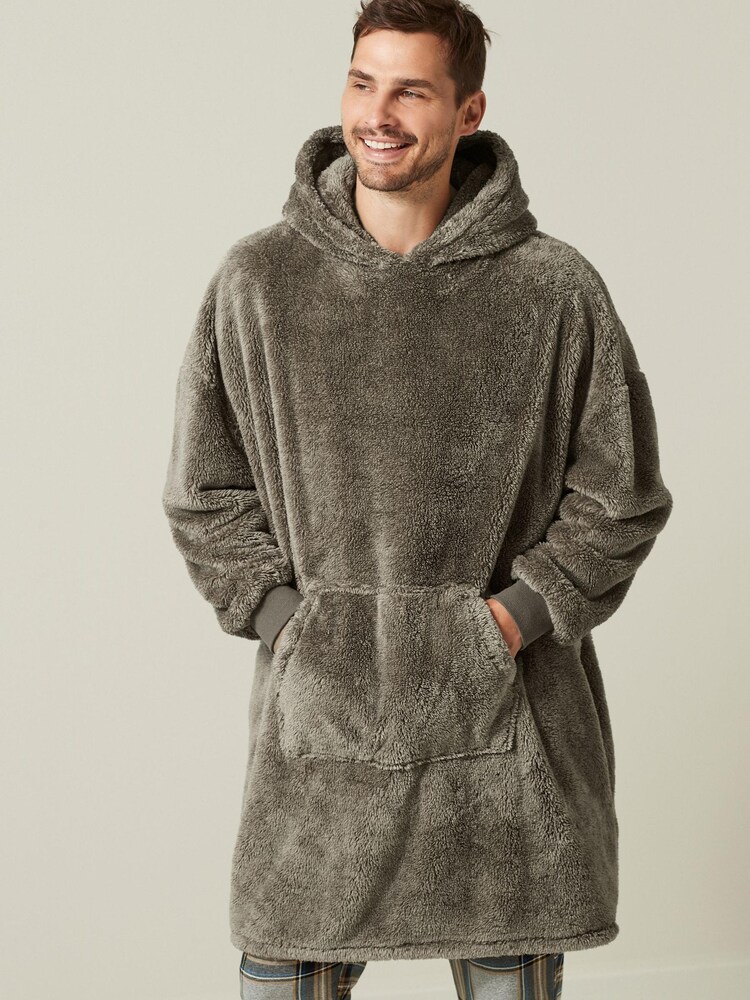 Neutral Oversized Blanket Hoodie - Image 1 of 8