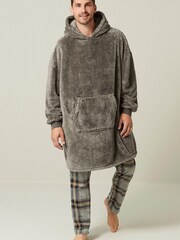 Neutral Oversized Blanket Hoodie - Image 2 of 8