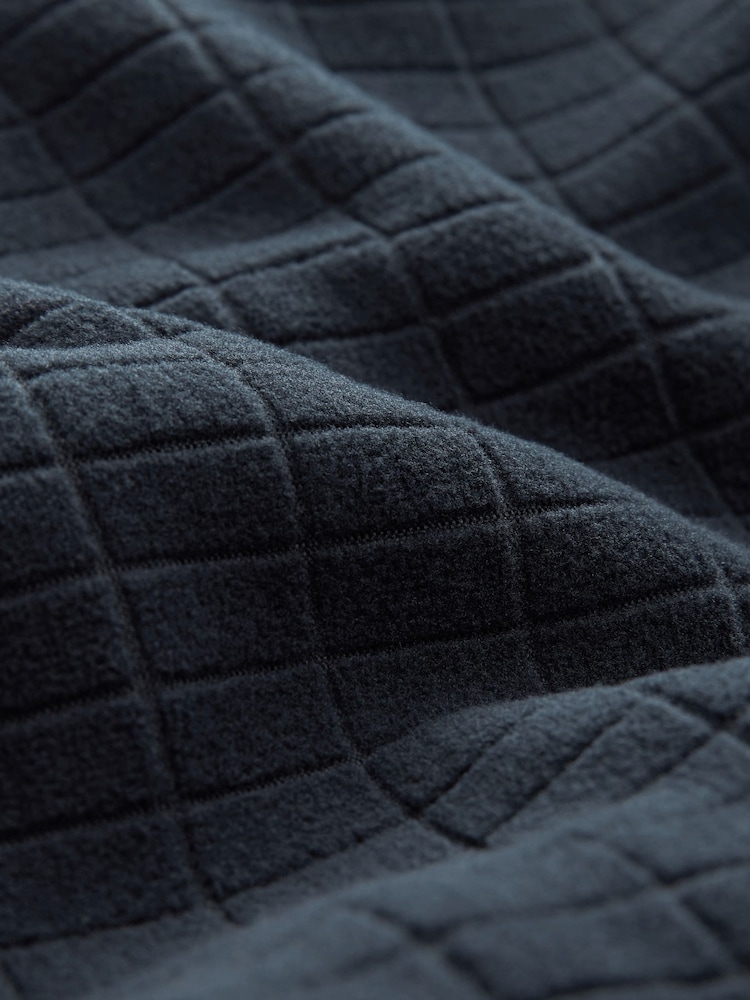 Navy Blue Borg Lined Oversized Blanket Hoodie - Image 9 of 9