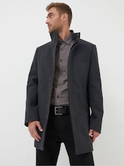 FatFace Grey Pendeen Overcoat - Image 1 of 6