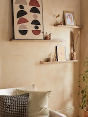Oak Picture Ledge Wall Shelf - Image 1 of 3