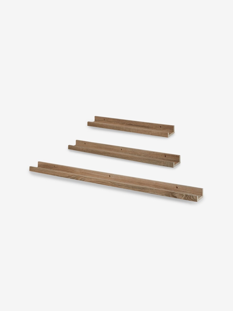 Oak Picture Ledge Wall Shelf - Image 3 of 3