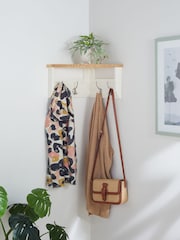 Chalk White Malvern Corner Coat Hooks - Image 1 of 4