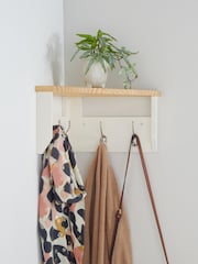 Chalk White Malvern Corner Coat Hooks - Image 2 of 4
