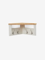 Chalk White Malvern Corner Coat Hooks - Image 3 of 4