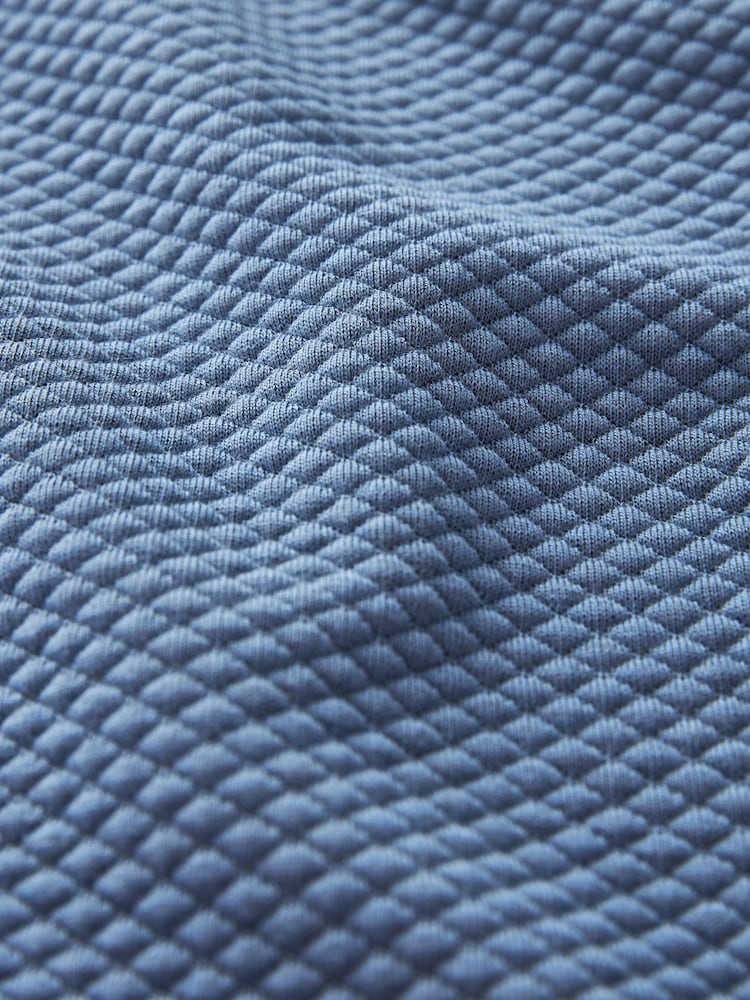 Bleu - À capuche - Sweat à capuche texturé - Image 3 of 8