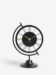 Black Globe Mantel Clock - Image 2 of 3