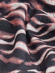 Zebra Print Active Sport Lightweight Mesh Detail Vest - Image 6 of 6