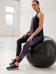 Black Next Active Lightweight Scoop Neck Racer Vest - Image 3 of 7