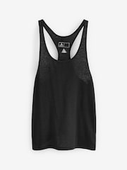 Black Next Active Lightweight Scoop Neck Racer Vest - Image 6 of 7