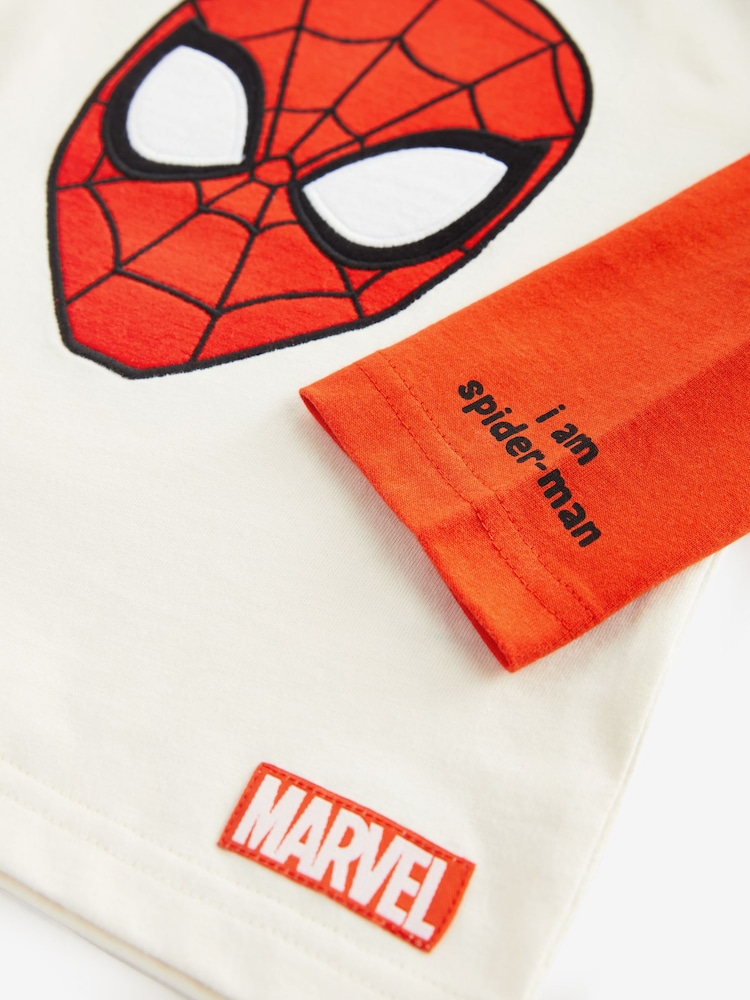 Red/White Spider-Man 100% Cotton T-Shirt (3mths-8yrs) - Image 3 of 3