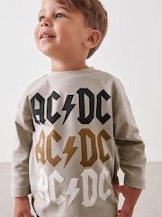 Grey ACDC Long Sleeve T-Shirt (3mths-8yrs) - Image 1 of 8