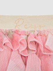 Reiss Pink Print Lola 9-12 yrs Ruffle Printed Skirt - Image 7 of 7