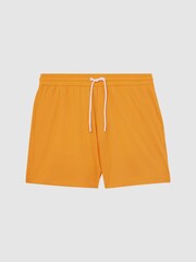 Reiss Tangerine Beach Plain Drawstring Swim Shorts - Image 2 of 6