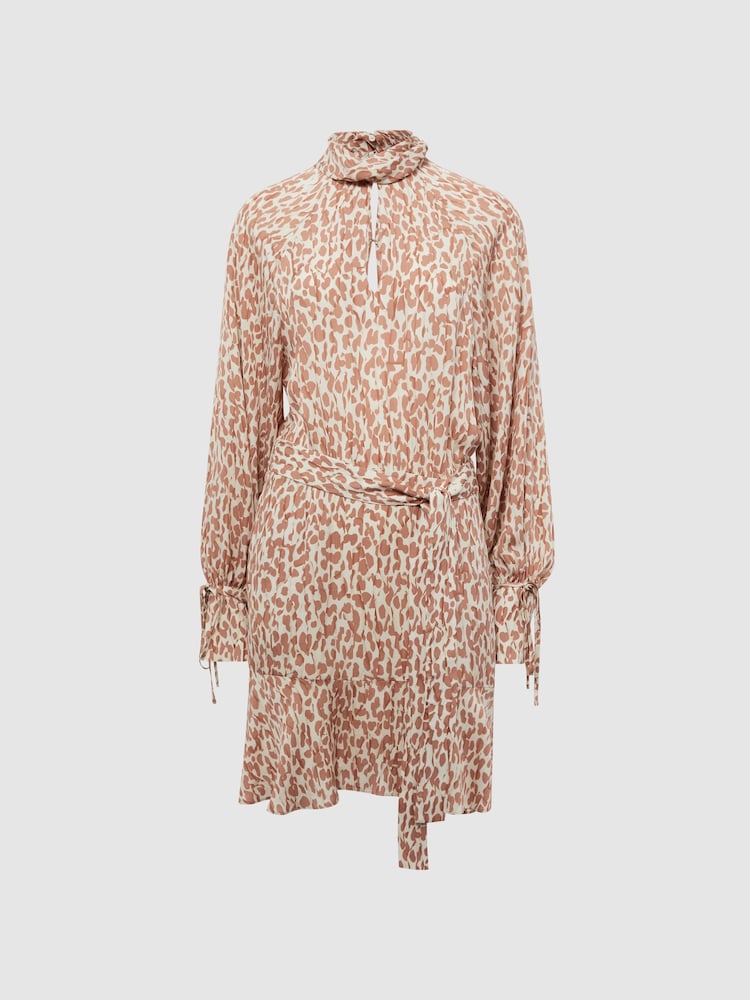 Reiss Teya Minikleid mit Animalprint - Bild 2 von 7 Reiss Teya Minikleid mit Animalprint - Bild 2 von 7