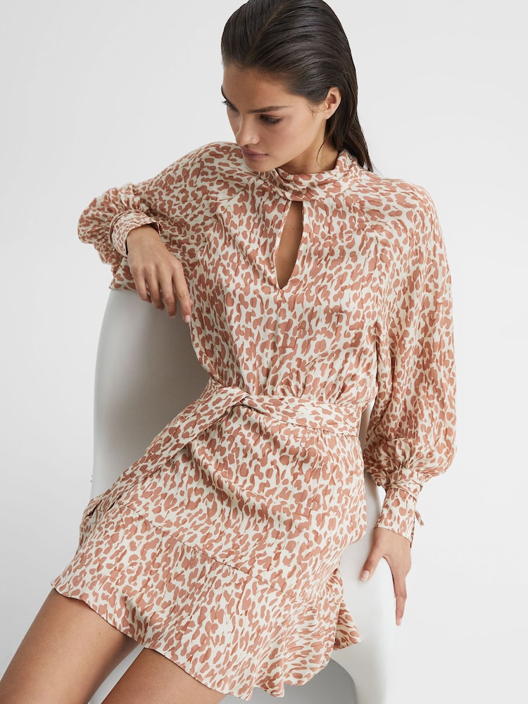 Reiss Teya Minikleid mit Animalprint - Bild 7 von 7 Reiss Teya Minikleid mit Animalprint - Bild 7 von 7